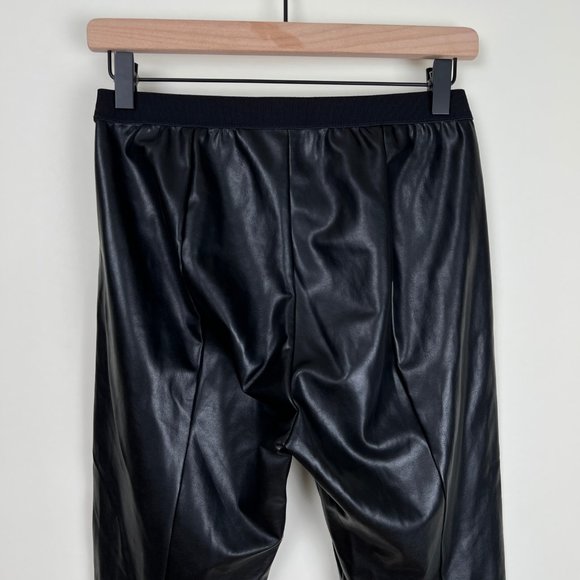 Marc Cain Artificial Leather High Rise Slim Skinny Trouser Pants Leggings Sexy 8 - Picture 15 of 16